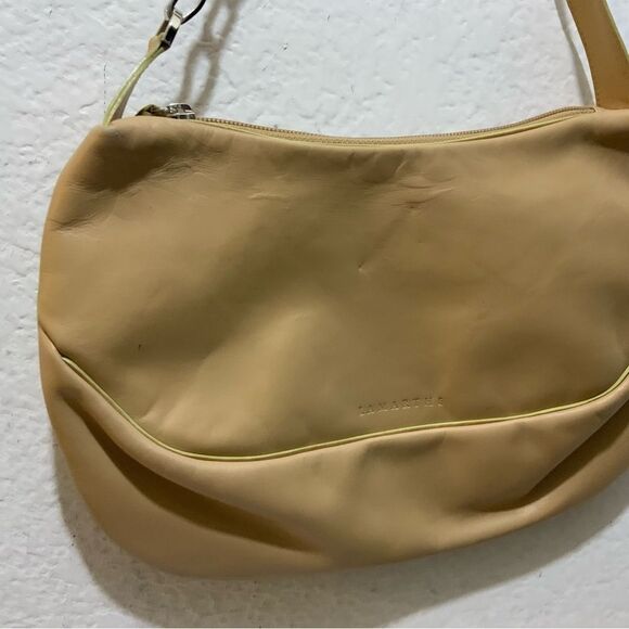 Lamarthe Leather shoulder Bag chain strap accent made in Italy - Picture 3 of 9